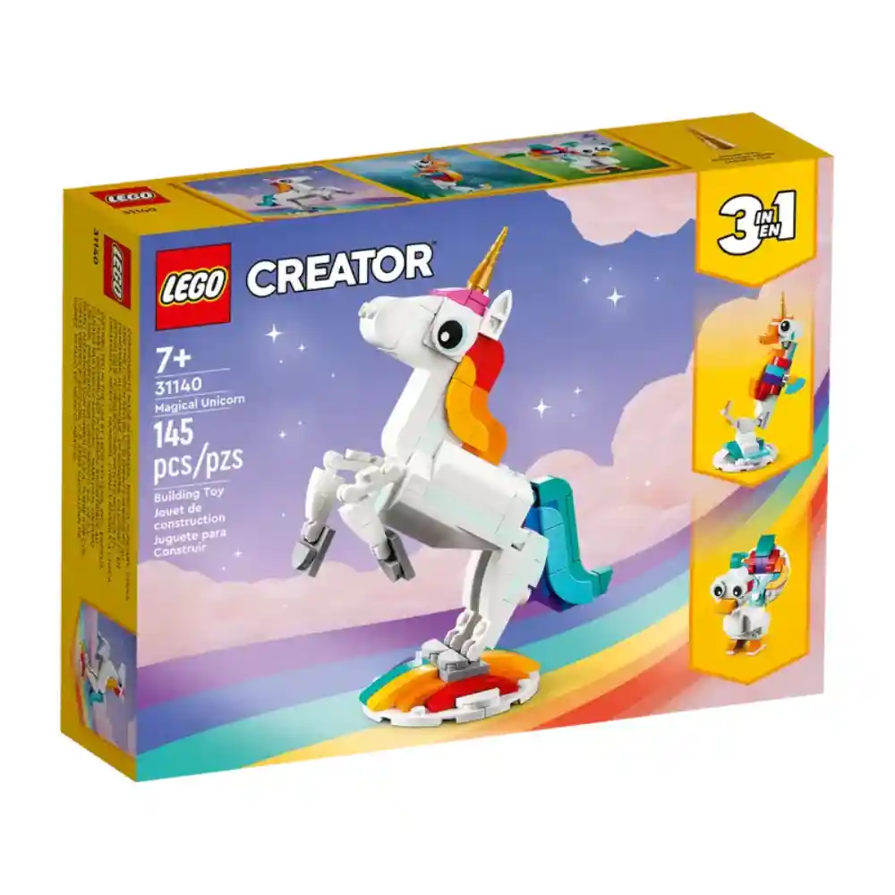 Lego Armatodo Diseño Unicornio 145 Piezas Para Niño Original