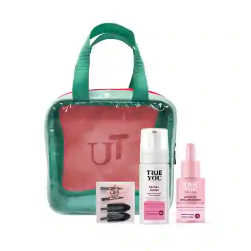 Kit Facial Clean Face Rosa True You 2 Unidades