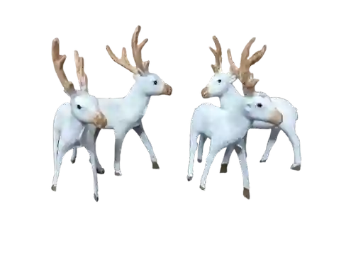 Figura Decorativa Para Pesebre #729 - 6 Renos 8cm X6cm