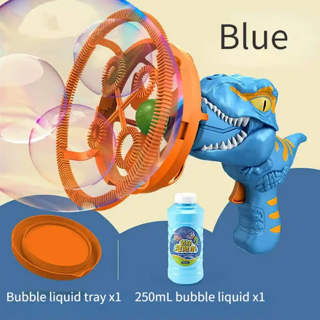 Dinosaurio Rex Burbujas Automática Juguete Niños + Liquido