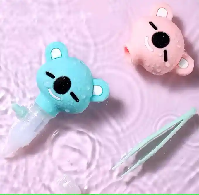 Aspirador Nasal Manual + Pinza Con Estuche (verde)