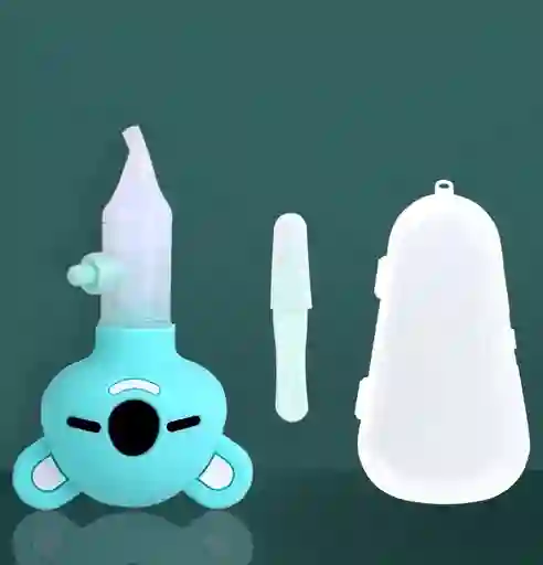 Aspirador Nasal Manual + Pinza Con Estuche (verde)