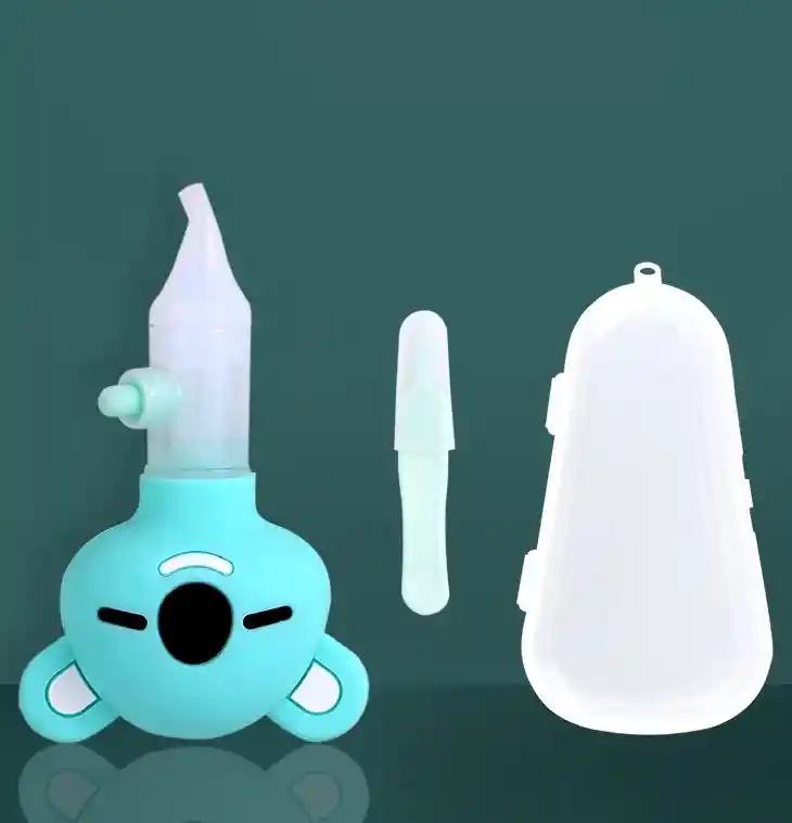 Aspirador Nasal Manual + Pinza Con Estuche (verde)