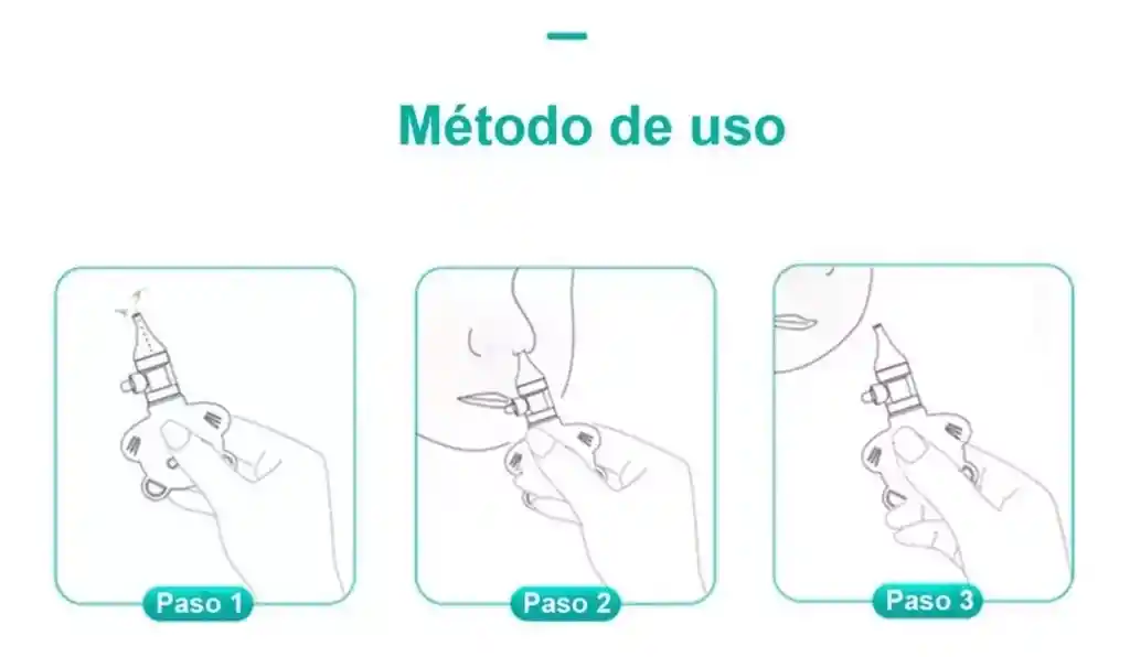 Aspirador Nasal Manual + Pinza Con Estuche (rosa)