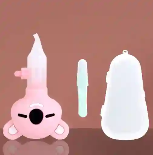 Aspirador Nasal Manual + Pinza Con Estuche (rosa)
