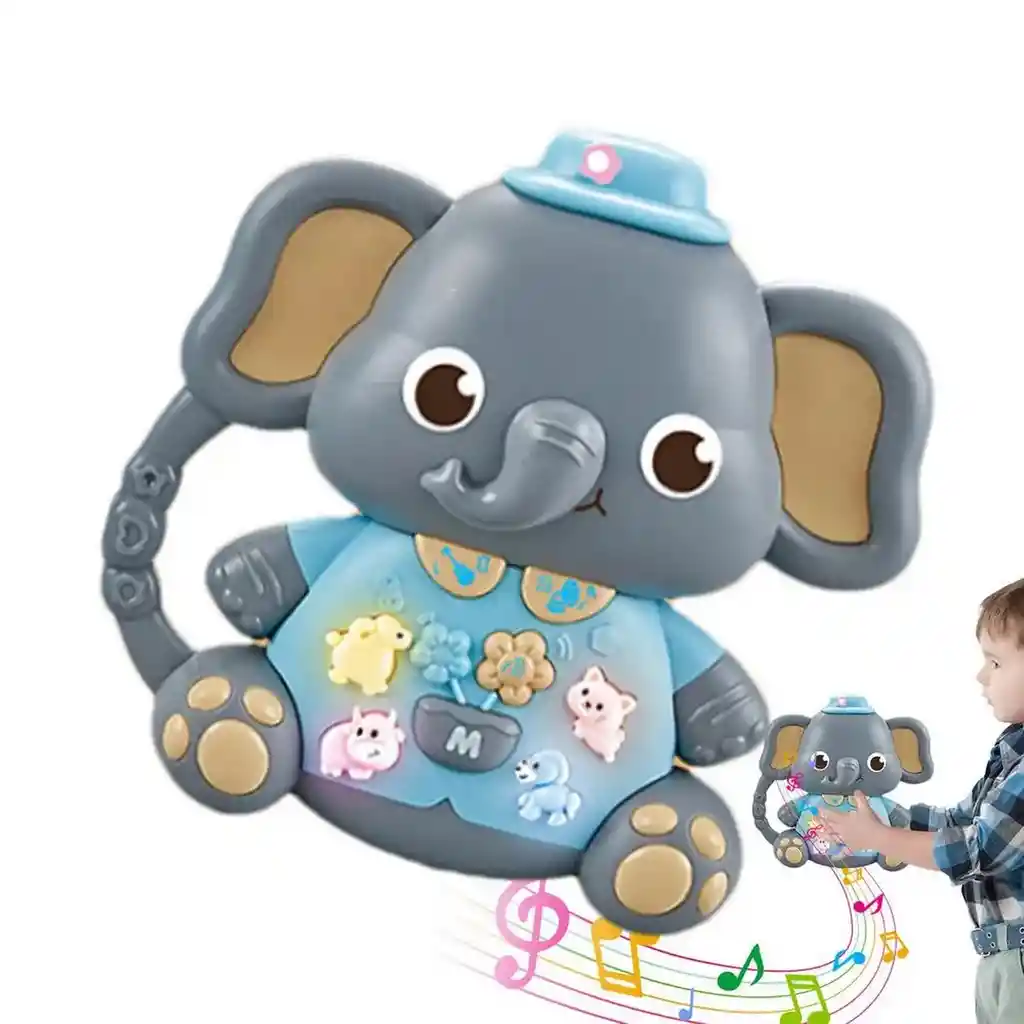 Piano Elefante Musical Sonidos Juguete Bebes Niño + Bateria