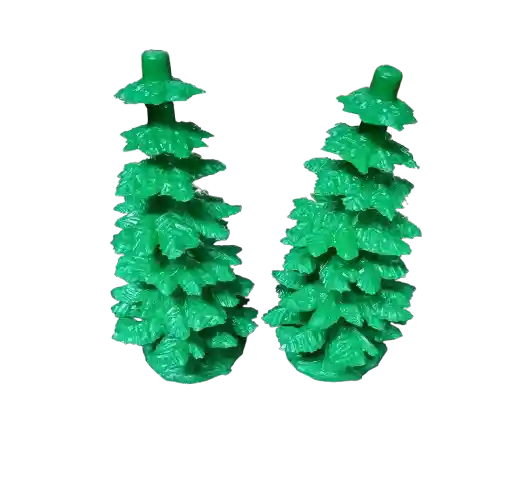 Figura Decorativa Para Pesebre #052 - 2 Arbolitos 10cm X4.5ncm