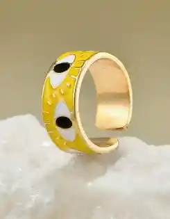 Anillo Ojo Turco Amarillo De Esperanza