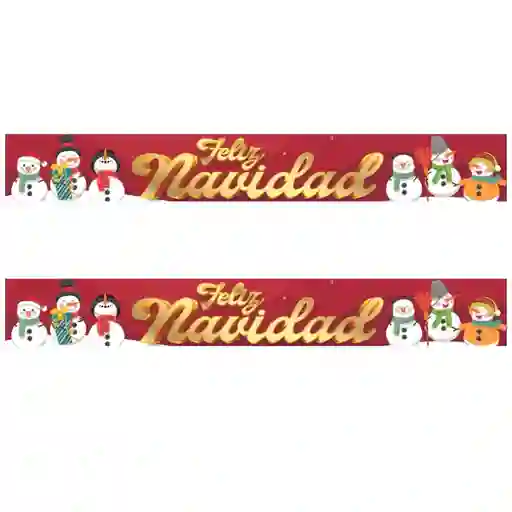 Banner Feliz Navidad X 2unidades