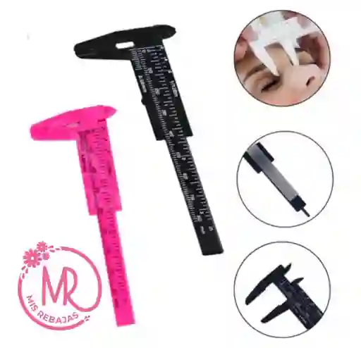 Medidor De Precisión Para Cejas O Vernier Pequeño Para Cejas.