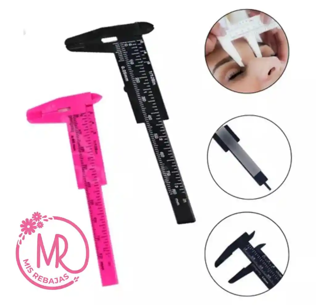 Medidor De Precisión Para Cejas O Vernier Pequeño Para Cejas.