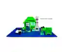 Placa Base Compatible Con Lego 25cm X 25 Cm Azul Interactiva