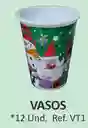 Bandeja , Vaso Y Cubierto De Navidad *12 Unidades