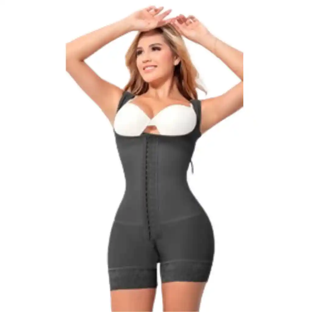 Ref. 7063-2inv Faja Ultra Invisible Moldeadora Broches Media Pierna Talla: Xl Color: Negro