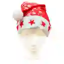 Gorro Rojo Con Estrellas X4 Alumbra