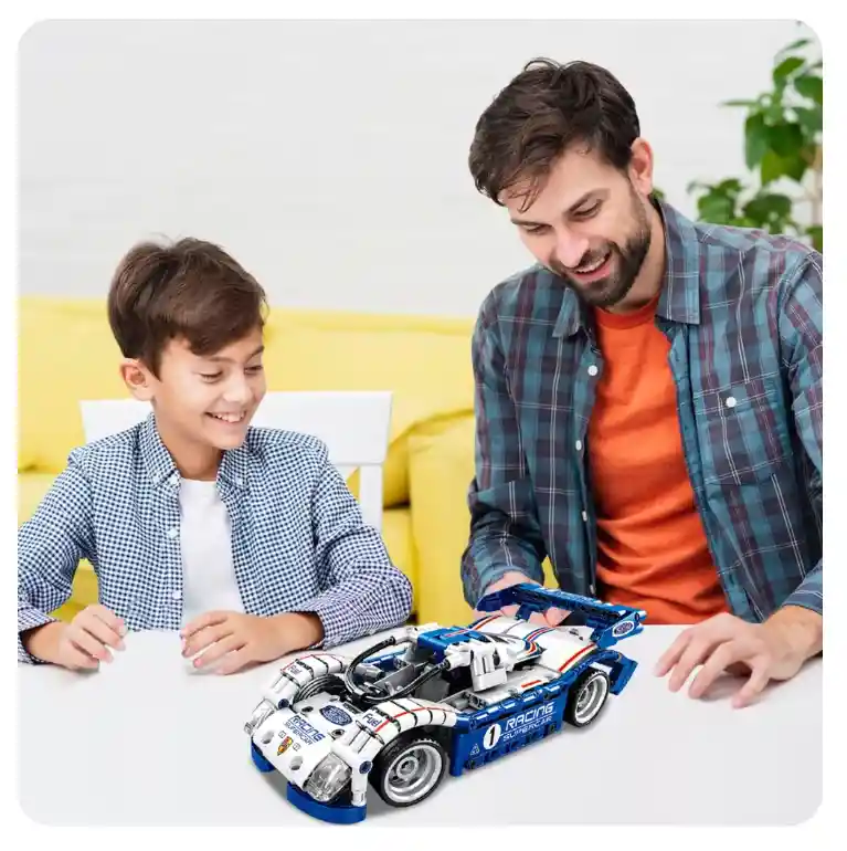 Carro Fichas Tipo Lego 424 Fichas