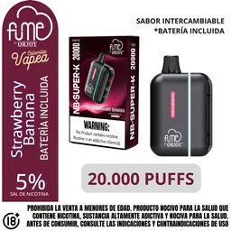 Dispositivo Pod Fume Strawberry Banana 20000 Puffs 5%