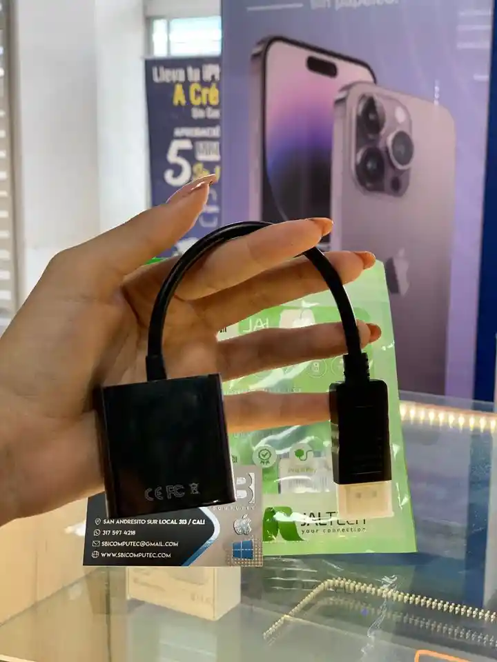 Cable Adaptador Displayport A Vga 🔌- Conecta Tu Monitor O Proyector Fácilmente