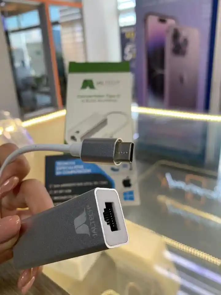 Convertidor Tipo C A Rj45 De Aluminio 🧑🏻‍💻 - Internet Rápido Y Estable Para Tu Laptop