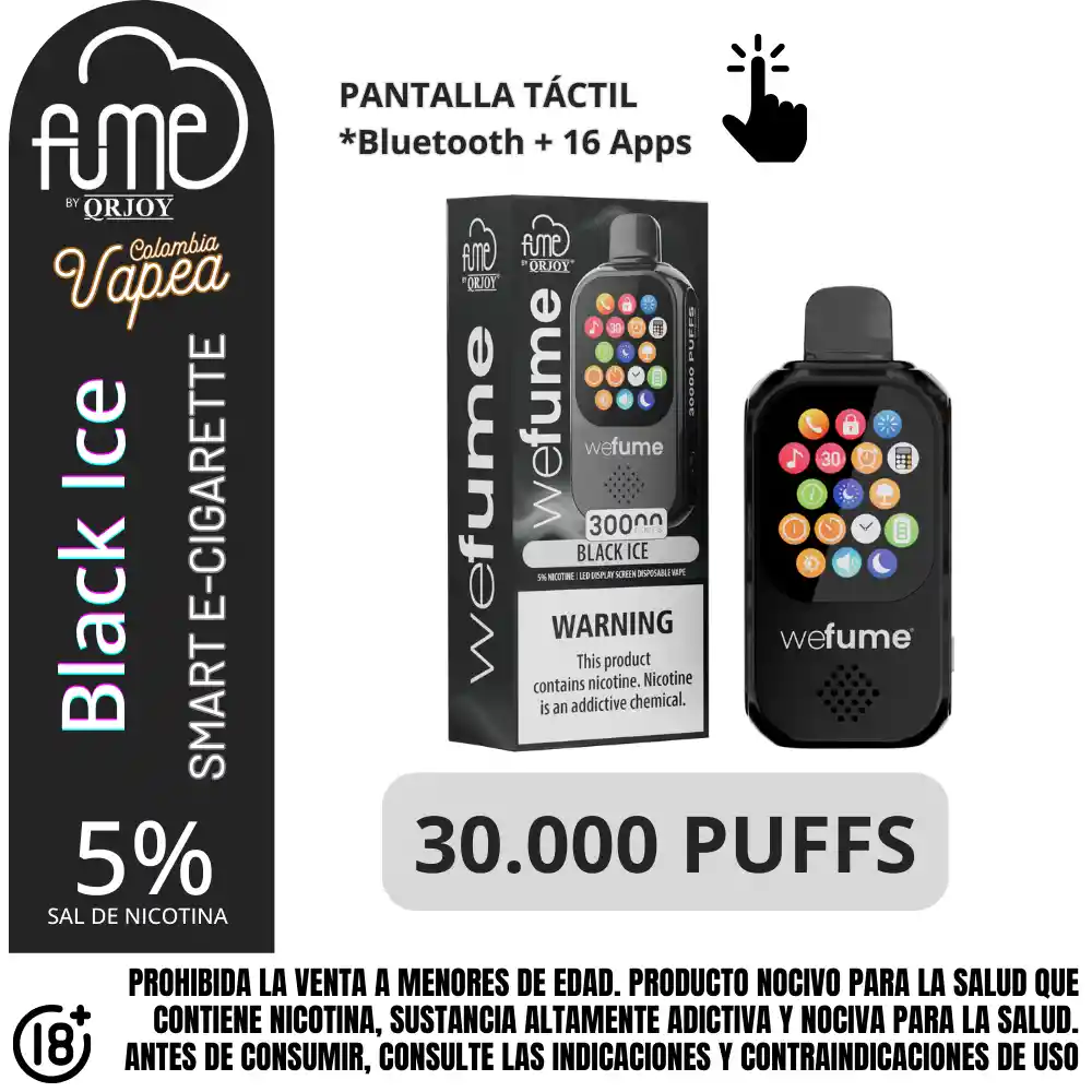 Vape Fume Black Ice 30000 Puffs 5%