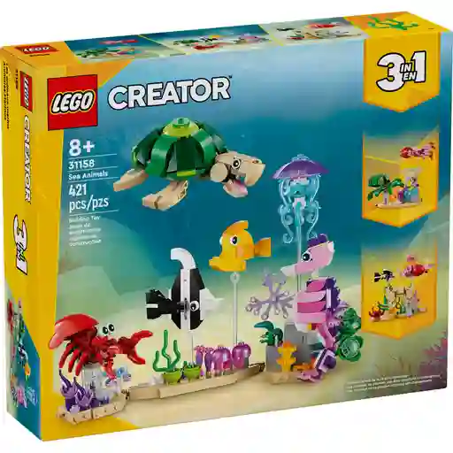 Lego Armatodo 3 En 1 Animales Marinos 421 Piezas Para Niños Original