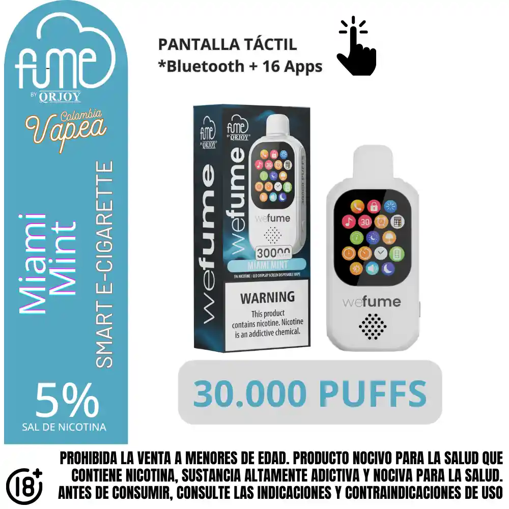 Vape Fume Miami Mint 30000 Puffs 5%