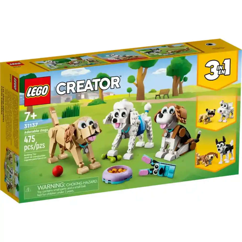 Lego Armatodo 3 En 1 Perros 475 Piezas Para Niños Original