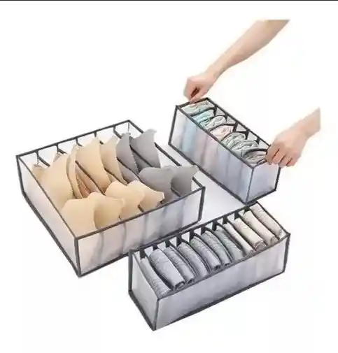 Organizador De Ropa Interior Medias Y Corbatas Kit X3