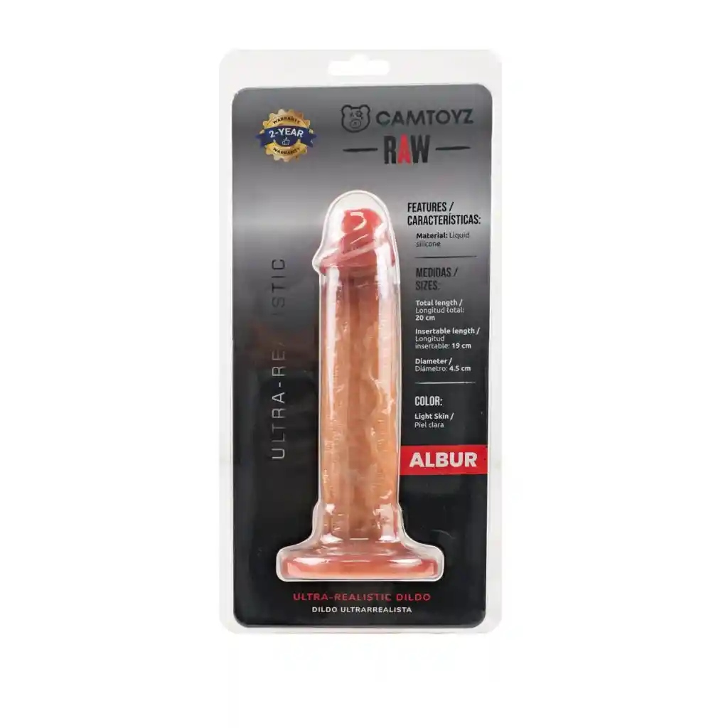 Dildo Ultra Realista Albur Camtoyz 20 Cm