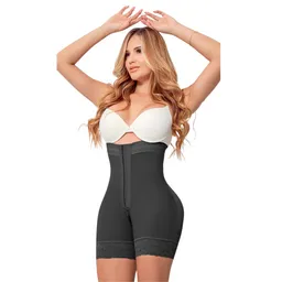 Ref. 70012 Faja Ultra Invisible Moldeadora Strapless Con Broches Media Pierna Talla: M Color: Negro