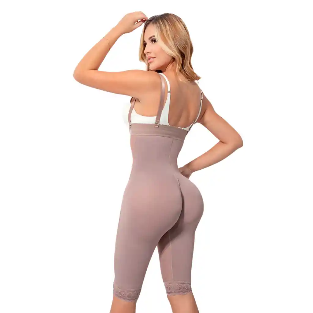 Ref. 70011 Faja Ultra Invisible Moldeadora Strapless Cremallera A La Rodilla Talla: M Color: Moca