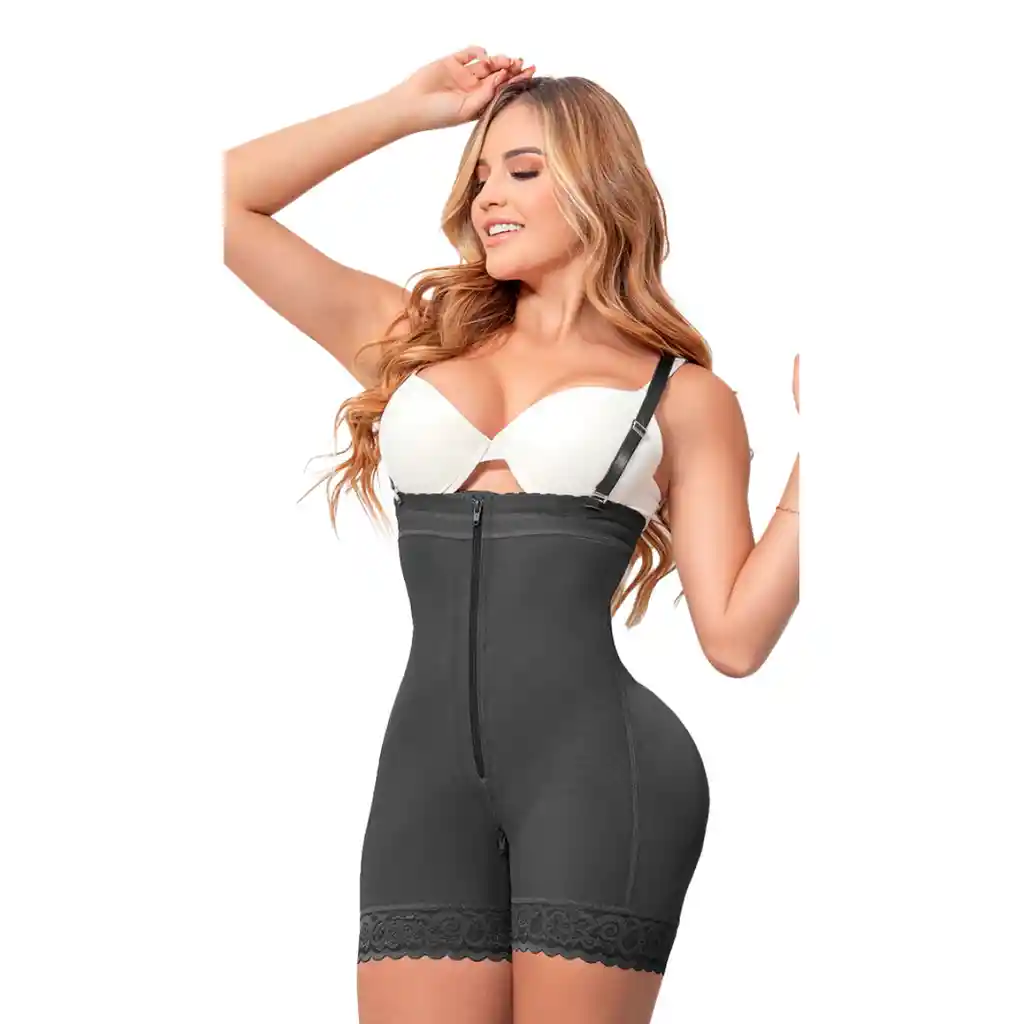 Ref. 70010al Faja Ultra Invisible Moldeadora Strapless Cremallera Media Pierna Talla: M Color: Negro