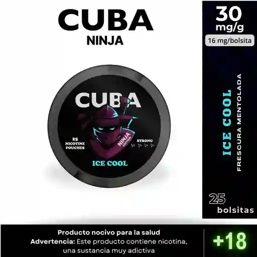 Pouches Cuba Ninja Ice Cool 15 Mg