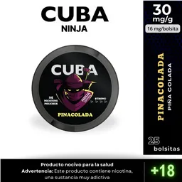 Pouches Cuba Ninja Piña Colada 15 Mg