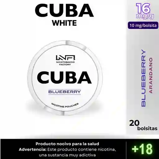 Pouches Cuba White Blueberry 16 Mg