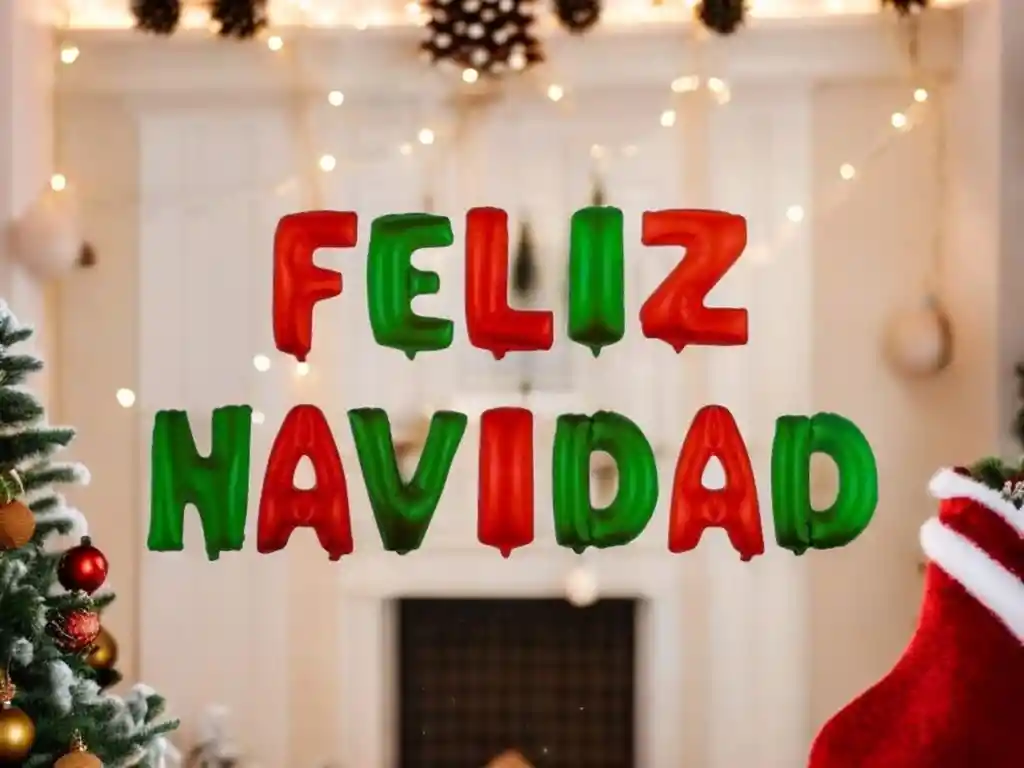 Globo Metalizado Feliz Navidad