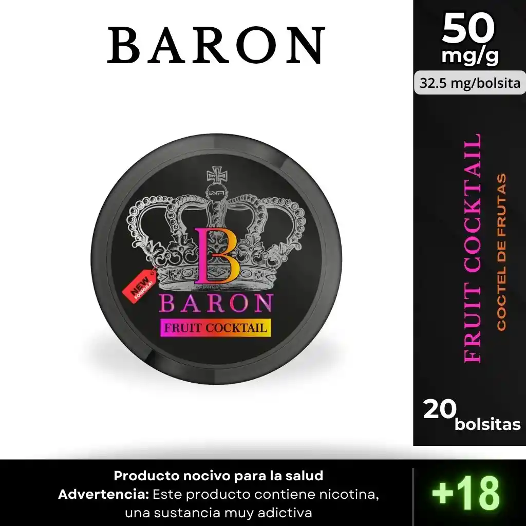 Pouches Baron Fruit Cocktail 50 Mg