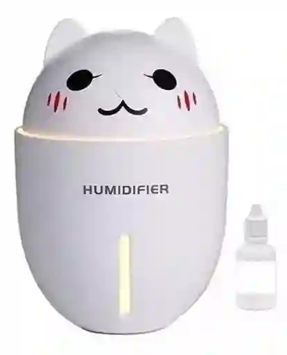 Humidificador De Gato 3 En 1- Ventilador Y Luz Nocturna