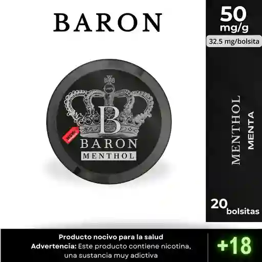 Pouches Baron Menthol 32 Mg