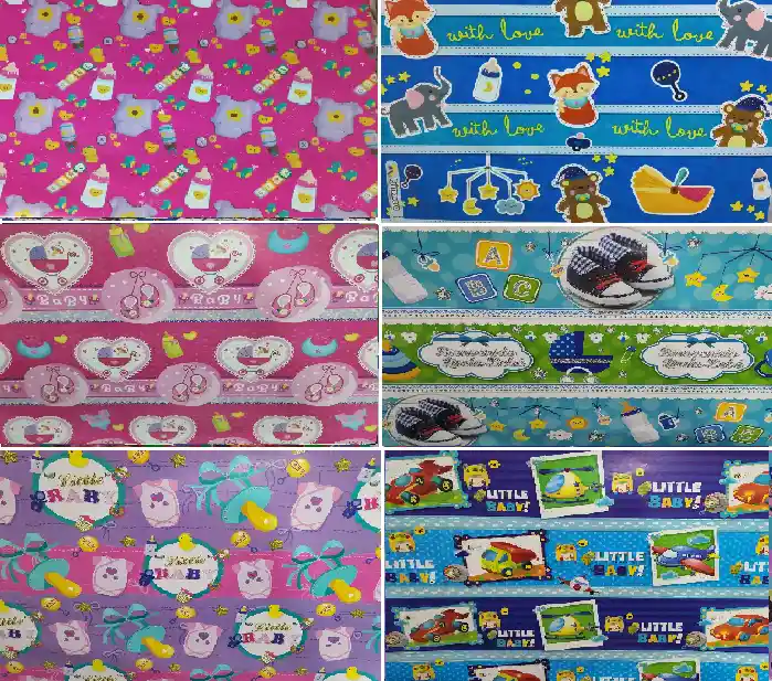 Papel Regalo Baby Shower Niña O Niño, Pliego