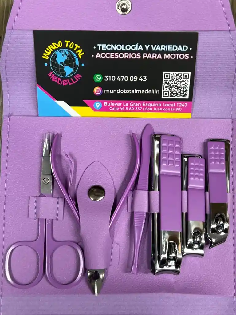 Kit Manicure Pedicure Cuidado Facial Cortauñas X16 Piezas Uñas