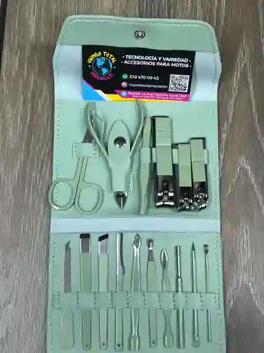 Kit Manicure Pedicure Cuidado Facial Cortauñas X16 Piezas