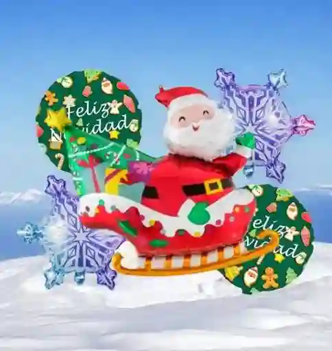 Bouquet Navidad Papá Noel Trineo
