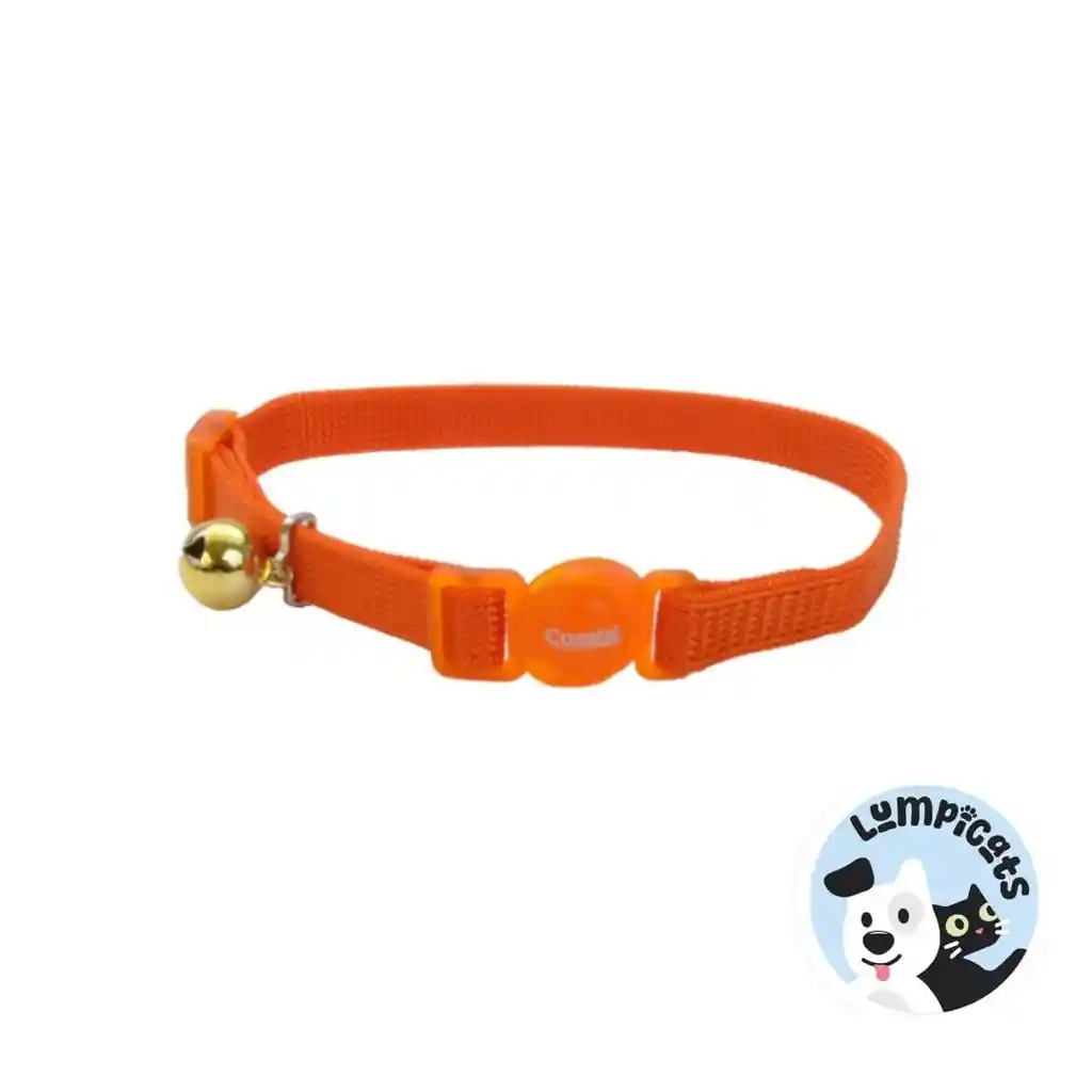 Coastal Collar Gato Safe Naranja