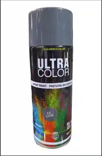 Pintura Spray Aerosol Gris X400ml Ultracolor