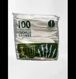 Cuchillos Plásticos Deco X 100 Unidades