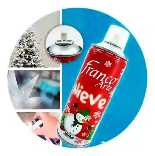 Nieve Artificial Espuma Spray Decoración Franco Arte Pequeño 5oz