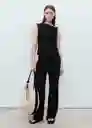 Top Riga Negro Talla M Mujer Mango