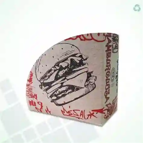 Porta Hamburguesa De Cartón X 100 Unidades
