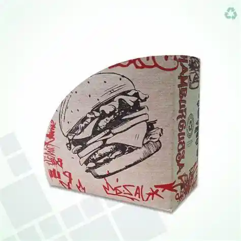 Porta Hamburguesa De Cartón X 100 Unidades